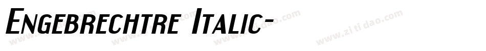 Engebrechtre Italic字体转换